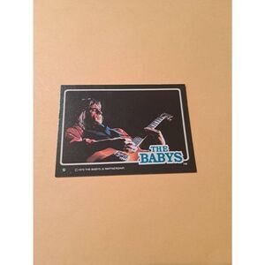 Vintage 1979 The Babys Trading Card #9 London Rock Band Collectible